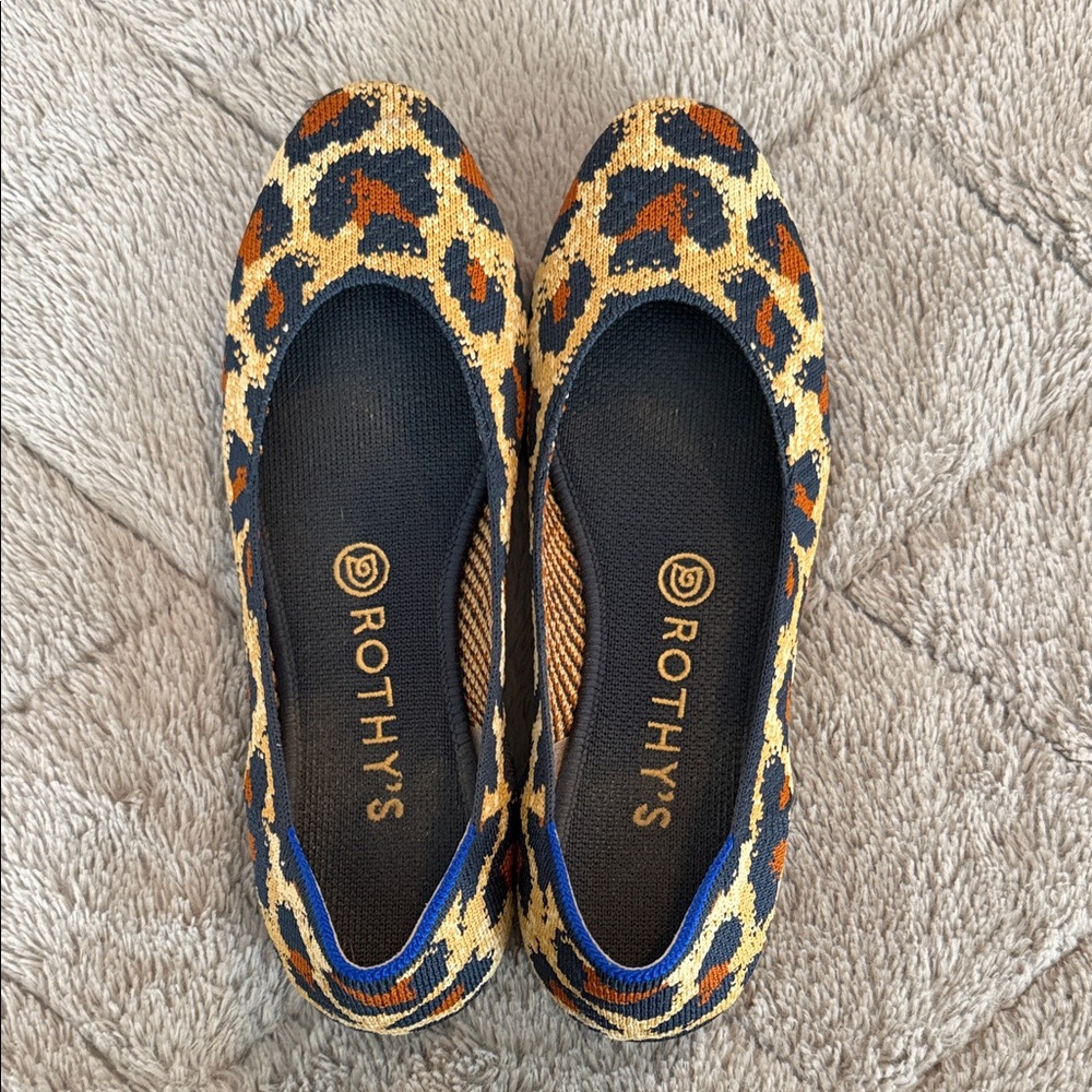 Rothy's Wild Leopard Print Flats